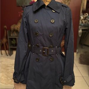 BCBGeneration Dark Blue Trench Coat